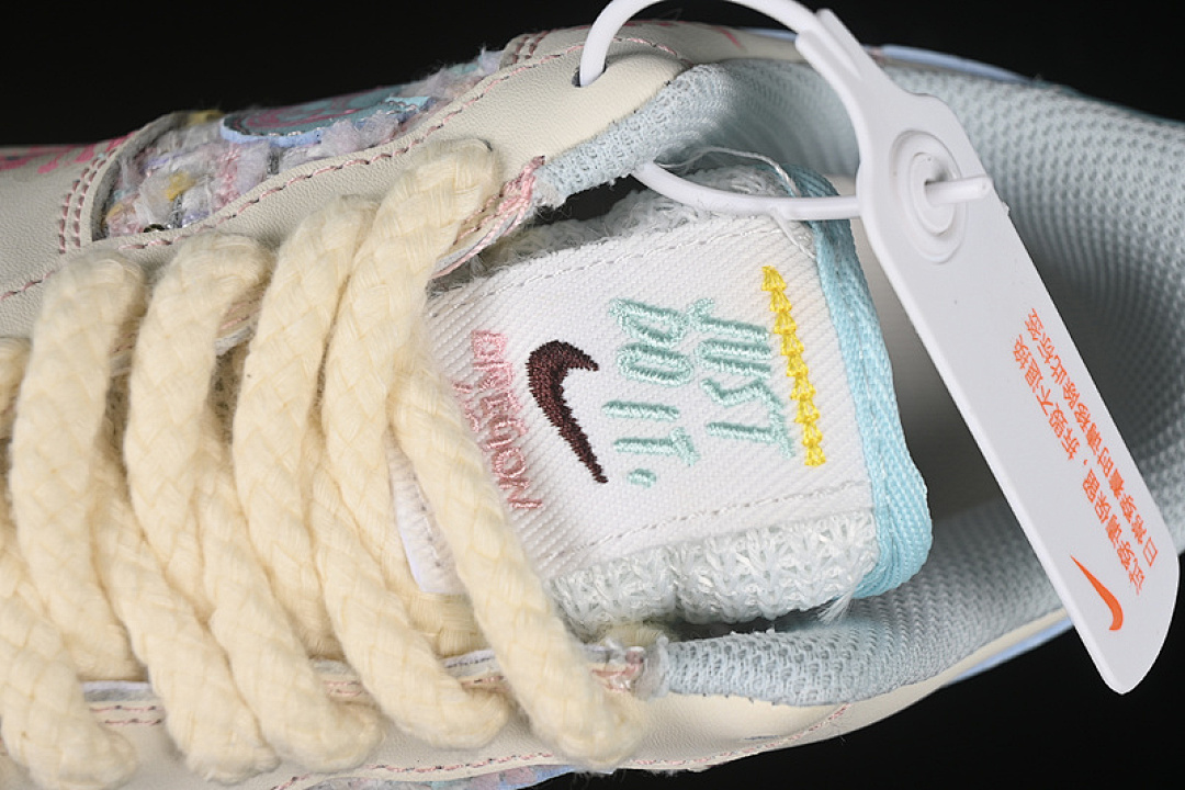 Nike [FJ7740-310]-[AIR AIR FORCE 1 07 LOW MISS FUJIANG WHITE/BLUE/PINK/BEIGE]-[WOMAN:36-42] - Image 9