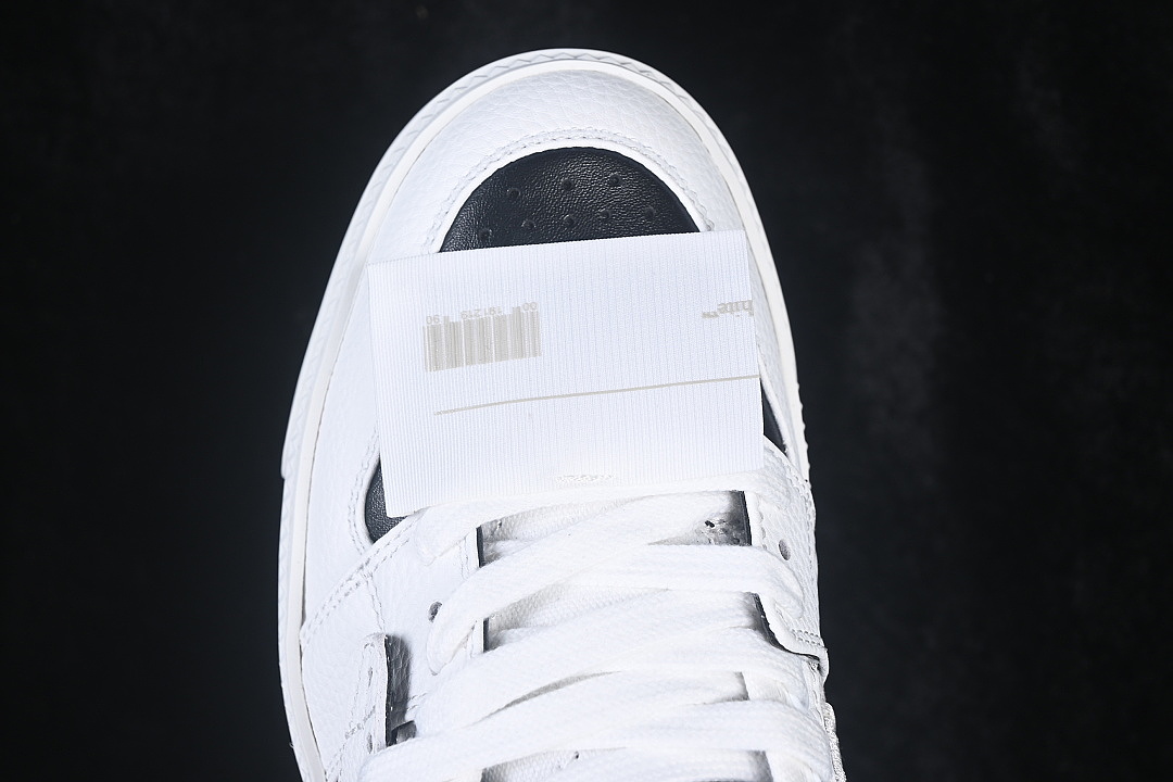 Unbranded [3.0 COURT ROUND TOED LACE UP LOW TOP CASUAL SNEAKERS WHITE/BLACK]-[WOMAN:36-39]-[MAN:40-47] - Image 9