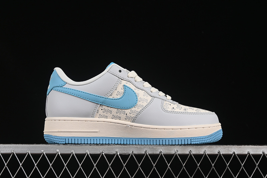 Nike [JJ2508-717]-[AIR FORCE 1 07 LOW WHITE/GREY/BLUE]-[WOMAN:36-39]-[MAN:40-45] - Image 16