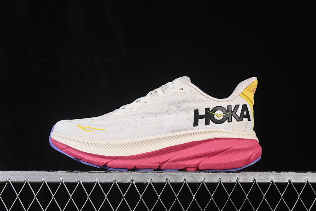 On Running [1127896-EDBD]-[KNITTED MESH RUNNING SHOES WHITE/PINK/YELLOW]-[WOMAN:36-39]-[MAN:40-41] - Image 2