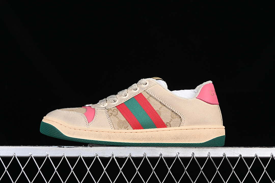 Gucci [9Y9209443]-[GU*CCI DISTRESSED SCREENER SNEAKER PINK/BROEN/GREY/RED/GREEN]-[WOMAN:35-40] - Image 17