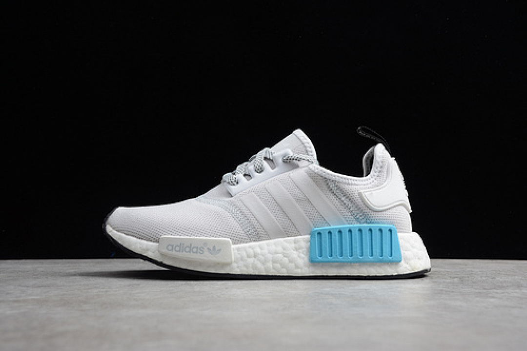 NMD R1 SHOES LIGHT GREY/WHITE-BLUE · S31511, photo 1