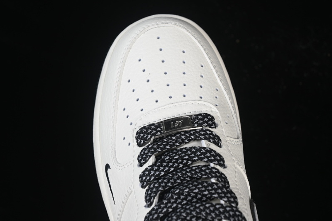 Nike [CS5288-046]-[AIR FORCE 1 07 LOW CASUAL SNEAKERS BLACK/WHITE]-[WOMAN:36-39]-[MAN:40] - Image 9