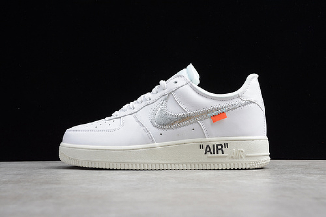Nike Nike ABLOH OW X AIR FORCE 1 LOW VIRGIL WHITE/METALLIC SILVER · AO4297-100, photo 1
