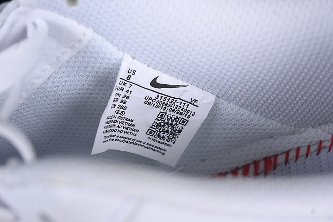 Nike [ZH0316-061]-[AIR FORCE 1 07 LOW WHITE/RED]-[WOMAN:36-39]-[MAN:40-45] - Image 6