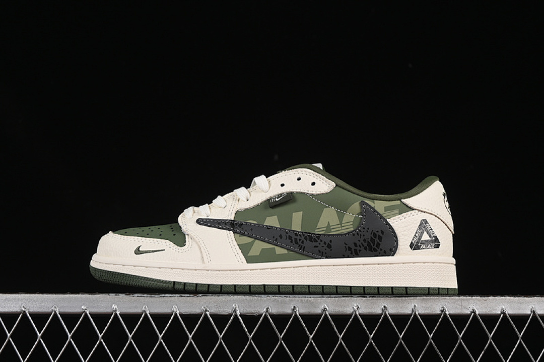 Jordan [XS2024-030]-[TRAVIS SCOTT FRAGMENT DESIGN X AIR JORDAN 1 LOW OG SP WWHITE/GREEN/BLACK]-[36-45], photo 1