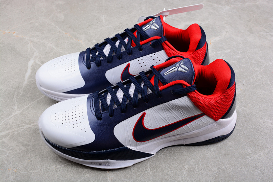 Nike [386430-103]-[ZOOM KOBE V PROTRO WHITE/OBSIDIAN/SPORT RED]-[MAN:39-46] - Image 10