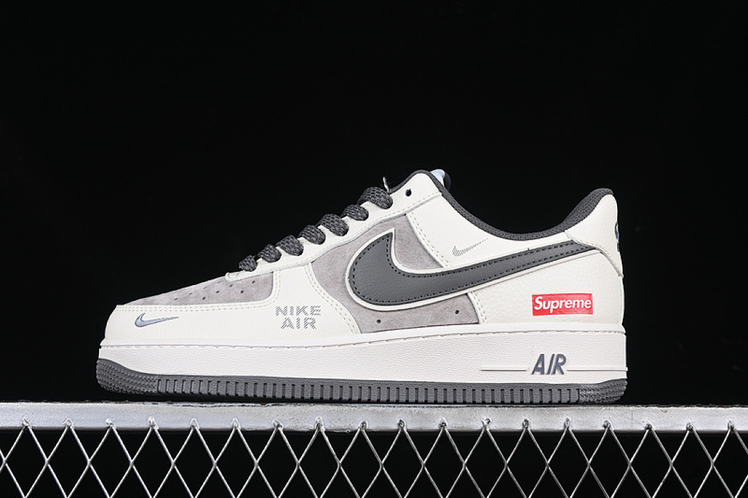 Nike [DM6688-056]-[AIR FORCE 1 07 LOW SUP WHITE/GREY]-[WOMAN:36-39]-[MAN:40-45] - Image 2