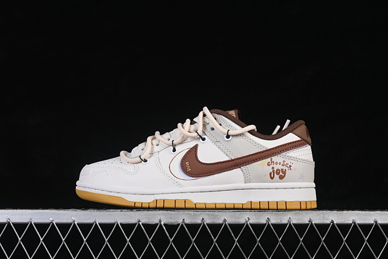 Nike SB DUNK LOW LOW-TOP CASUAL SKATE SHOES WHITE/GREY · HM3695-071, photo 1