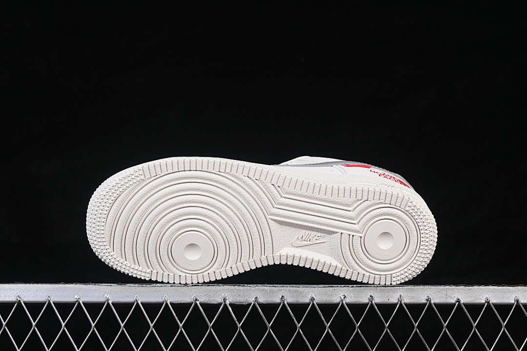 Nike [MM3399-802]-[AIR FORCE 1 07 LOW WHITE/GREY/RED]-[WOMAN:36-39]-[MAN:40-45] - Image 15