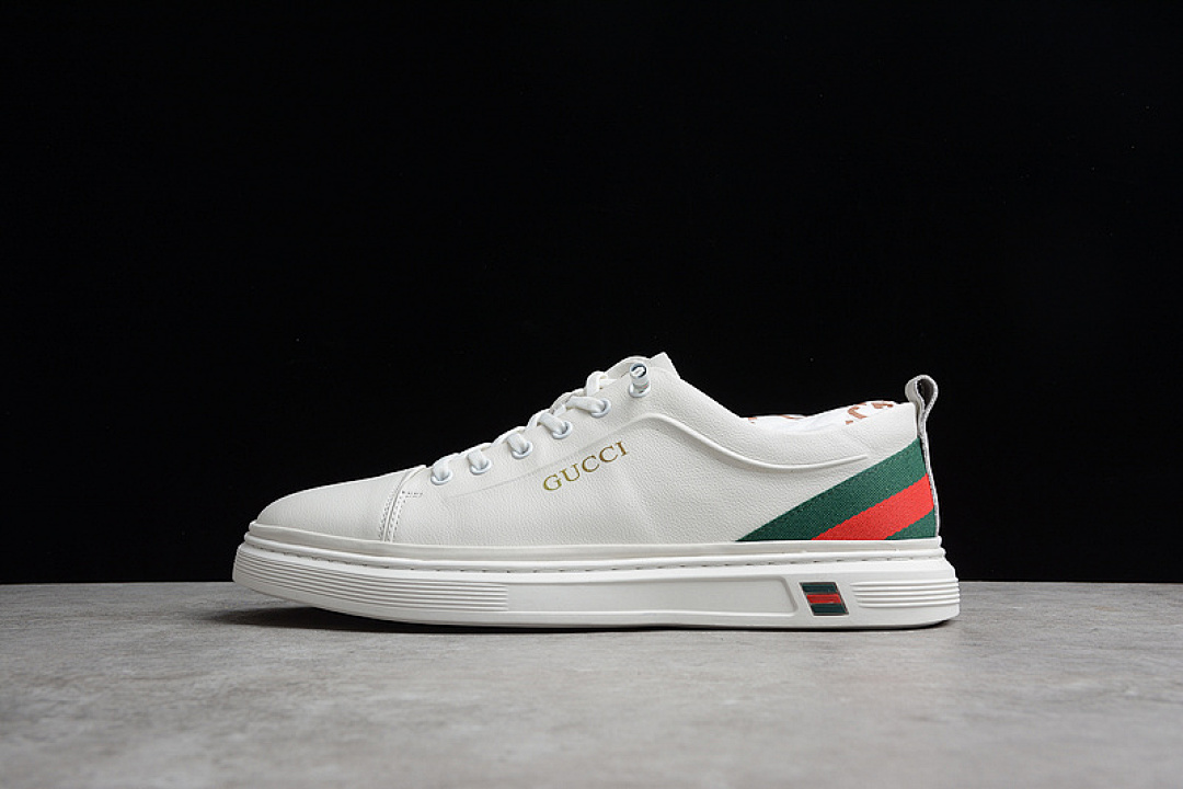 Gucci Gucci [ SCREENER GG LOW-TOP SNEAKERS WHITE/GREEN-RED]-[MAN:38-44], photo 1