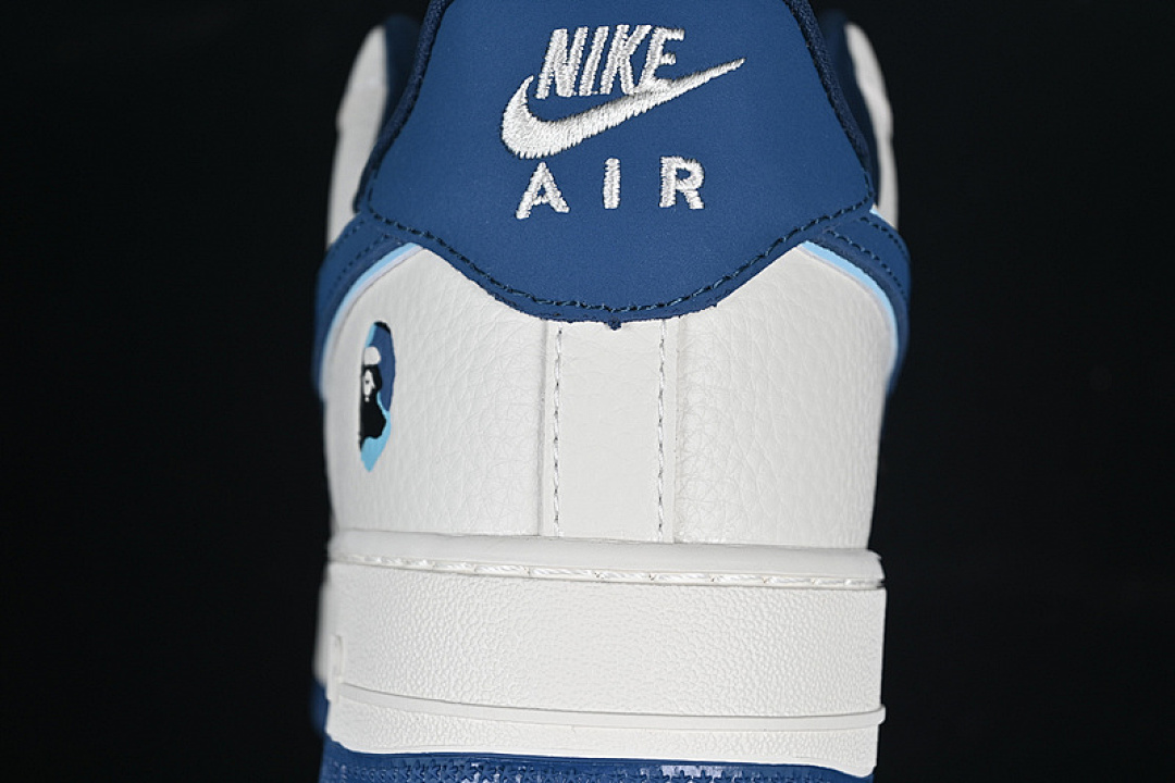 Nike [KB1688-002]-[AIR FORCE 1 07 LOW BAPE WHITE/BLUE]-[WOMAN:36-39]-[MAN:40-45] - Image 7