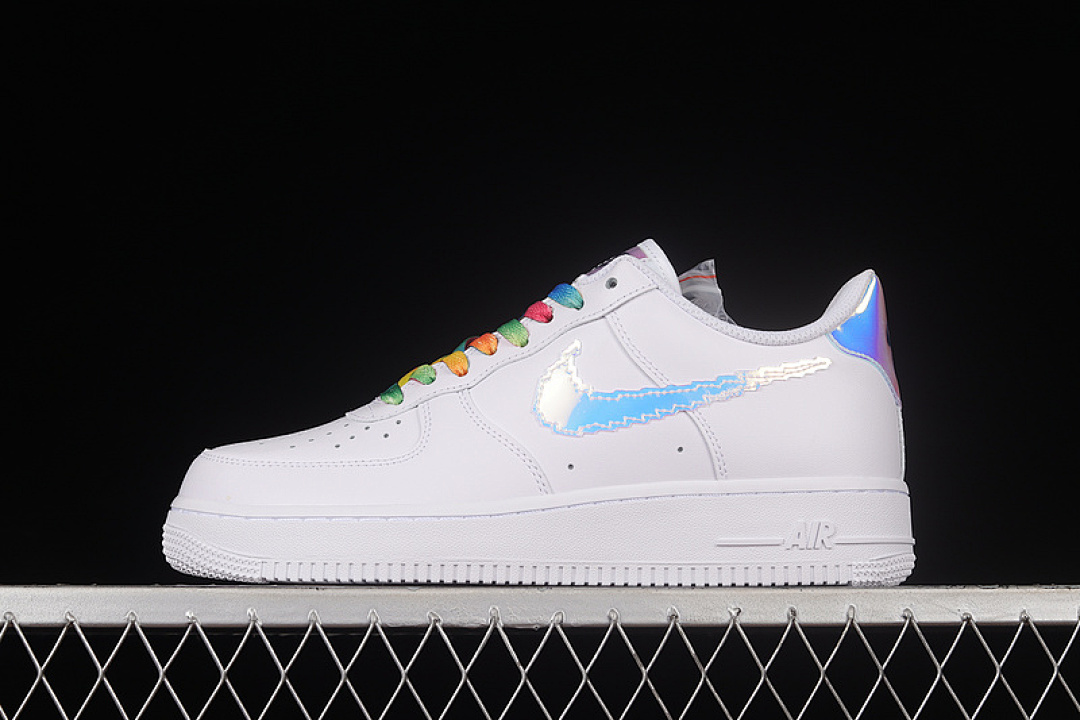 Nike [CV1699-100]-[AIR FORCE 1 LOW IRIDESCENT PIXEL WHITE/MULTI-COLOR/BLACK]-[UNISEX:36-45], photo 1