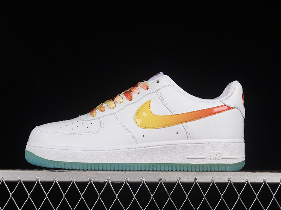 Nike [NJ5696-789]-[AIR FORCE 1 07 LOW WHITE/RED/GREEN/YELLOW]-[WOMAN:36-39]-[MAN:40-45], photo 1