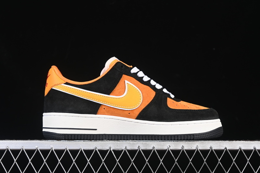 Nike [SY1388-001]-[AIR FORCE 1 07 LOW BLACK/ORANGE/WHITE]-[WOMAN:36-39]-[MAN:40-45] - Image 16