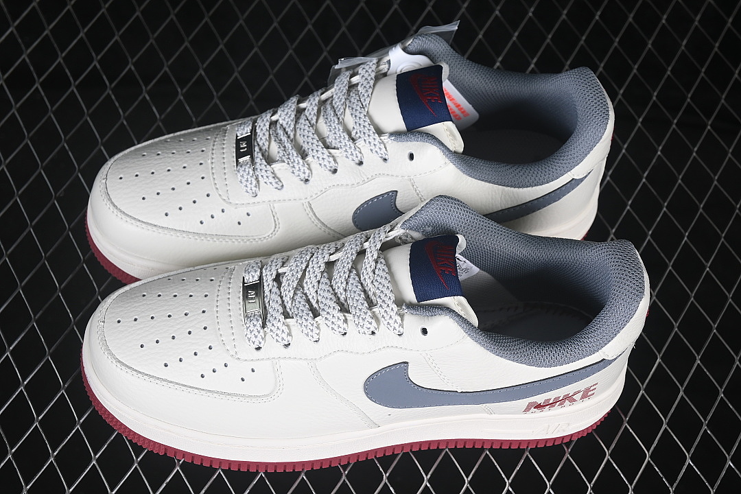Nike [MM3399-831]-[AIR FORCE 1 07 LOW CASUAL SNEAKERS RED/WHITE/GREY]-[WOMAN:36-39]-[MAN:40-45] - Image 10
