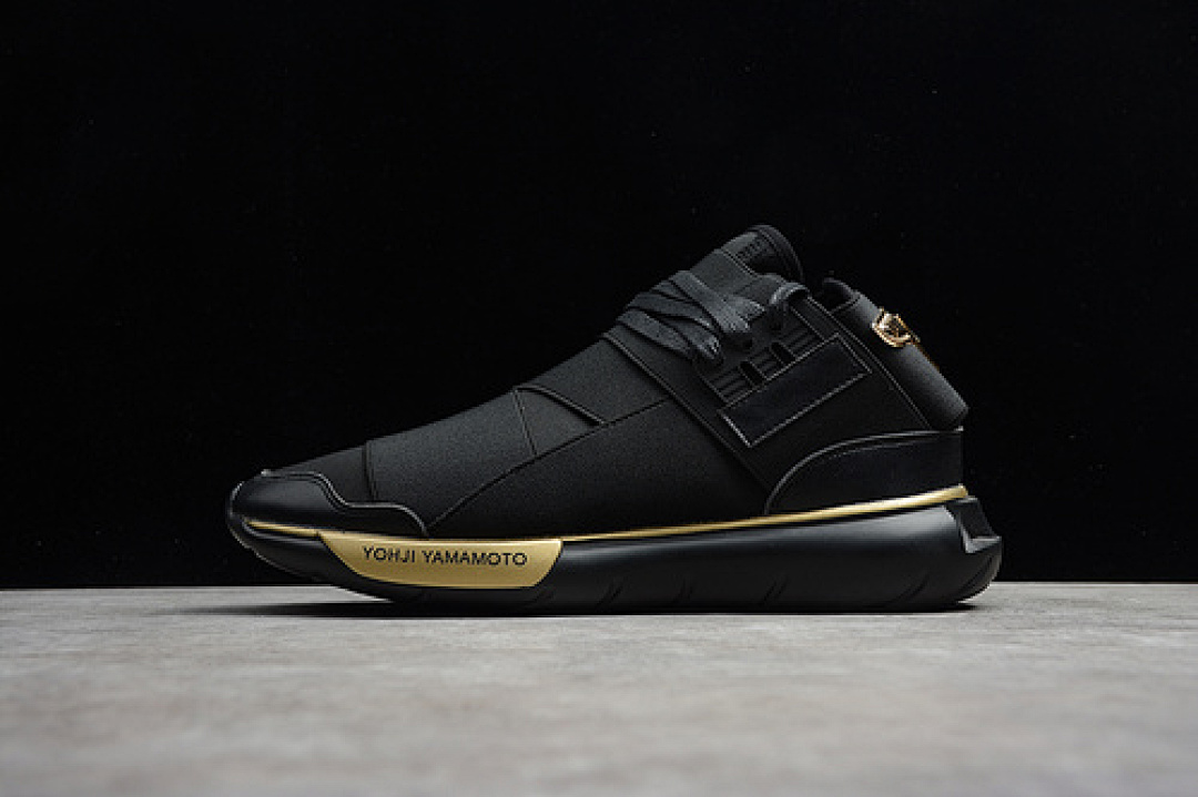 Y-3 Y-3 QASA HIGH CORE BLACK/CORE BLACK/GOLD · S86166, photo 1