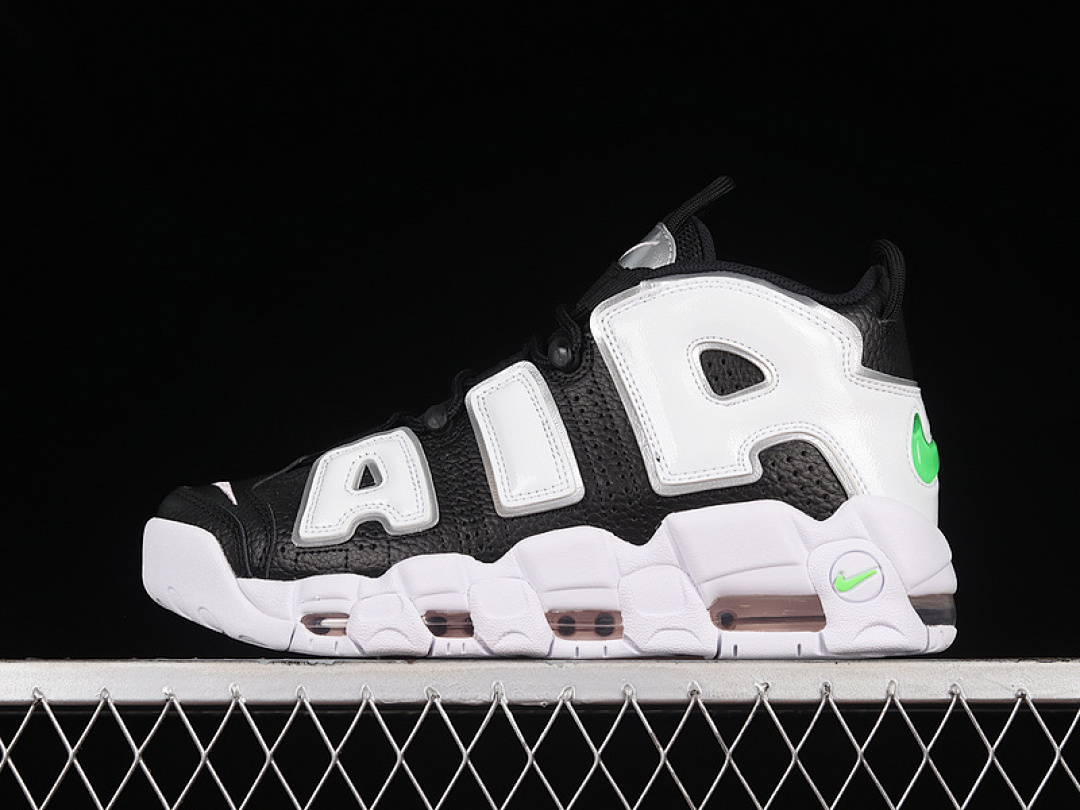 Nike [DN8008-001]-[AIR MORE UPTEMPO BLACK/METALLIC SILVER/GREEN STRIKE/SUMMIT WHITE]-[UNISEX:36-46], photo 1