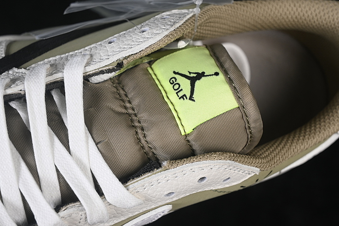 Jordan [FZ3124-200]-[JORDAN 1 RETRO LOW GOLF NEUTRAL OLIVE/BROWN-WHITE]-[WOMAN:36-39]-[MAN:40-48.5] - Image 9