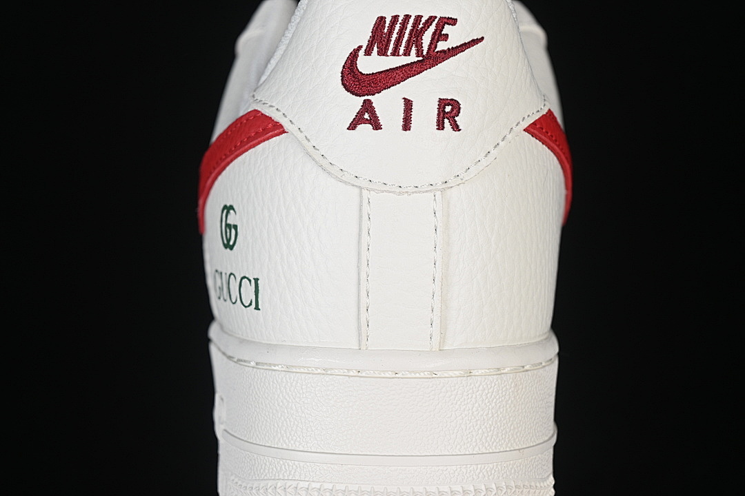 Nike [XY9025-015]-[AIR FORCE 1 07 LOW CASUAL SNEAKERS WHITE/RED/GREEN]-[WOMAN:36-39]-[MAN:40-45] - Image 7