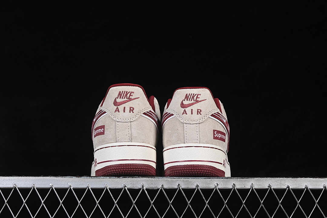 Nike [SS1979-012]-[AIR FORCE 1 07 LOW BEIGE/GREY/RED/WHITE]-[WOMAN:36-39]-[MAN:40-45] - Image 14