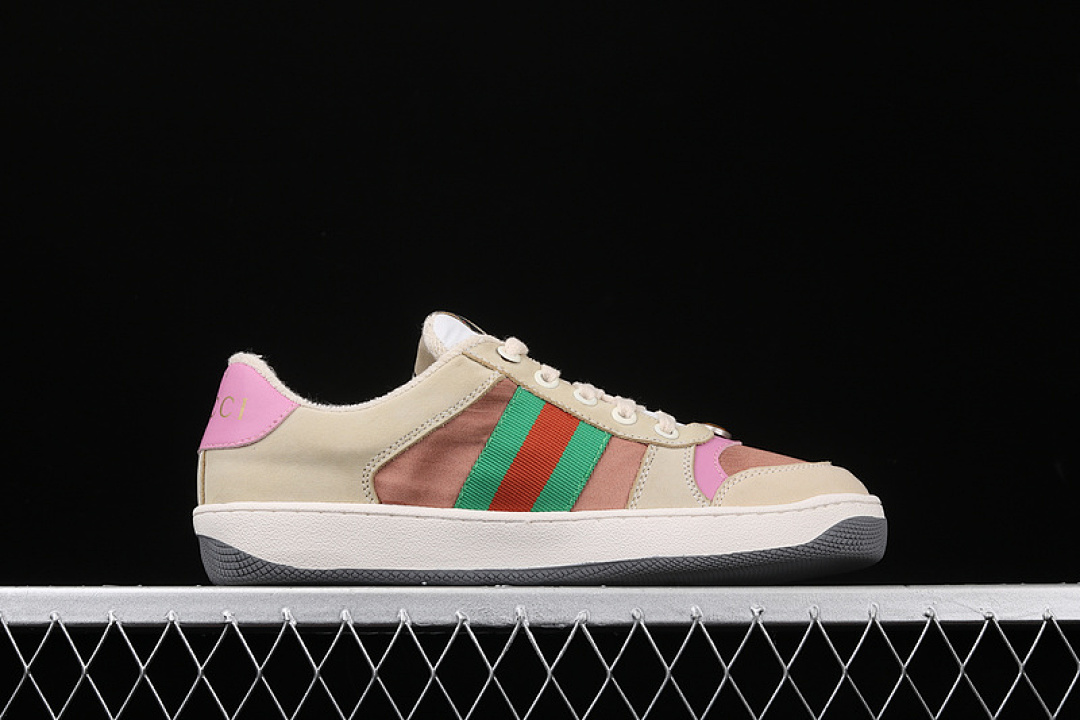 Gucci [GU*CCI ACE EMBROIDERED LOW-TOP SNEAKER BEIGE/WHITE/GREEN-PINK]-[WOMAN:35-40] - Image 15