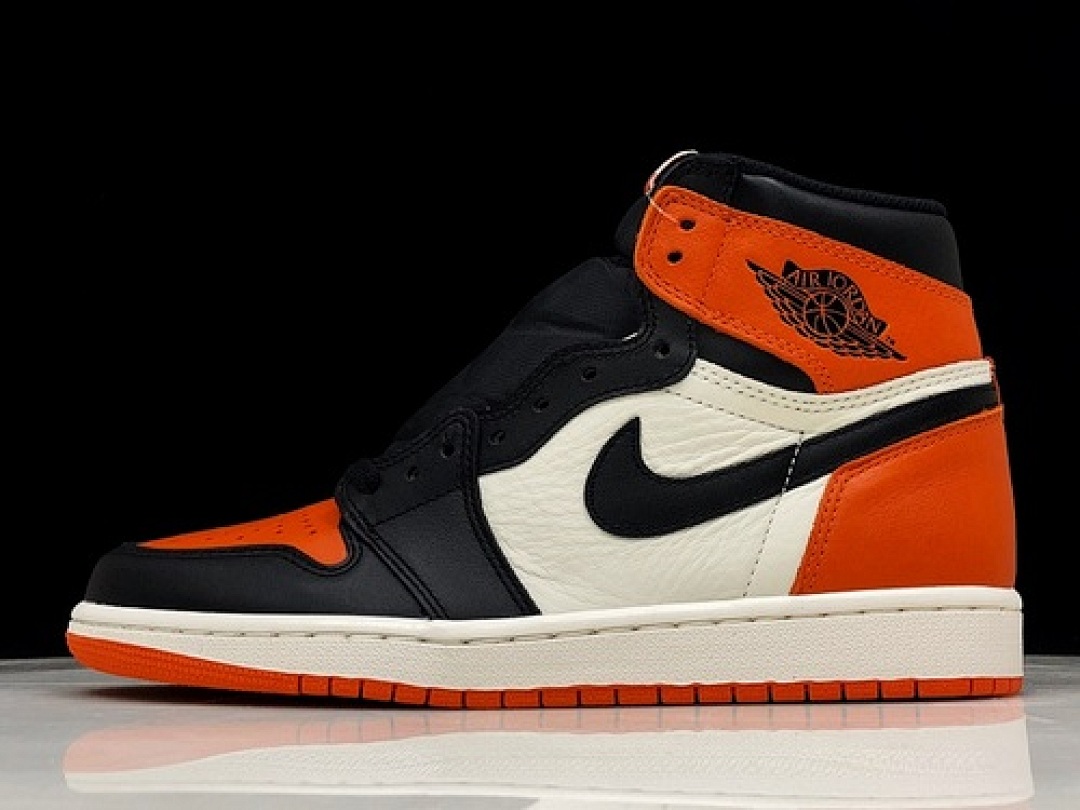 Jordan [555088-005]-[HUPU AIR JORDAN 1 RETRO HIGH SHATTERED BACKBOARD BLACK/STARFISH]-[MAN:41-46], photo 1