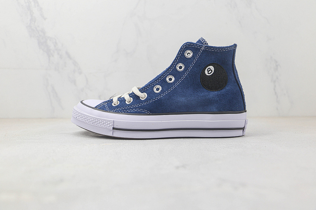 Converse [A03711C]-[STUSSY X CHUCK TAYLOR 70S HIGH 8 BALL SARGASSO SEA/WHITE-BLACK]-[UNISEX:35-44], photo 1