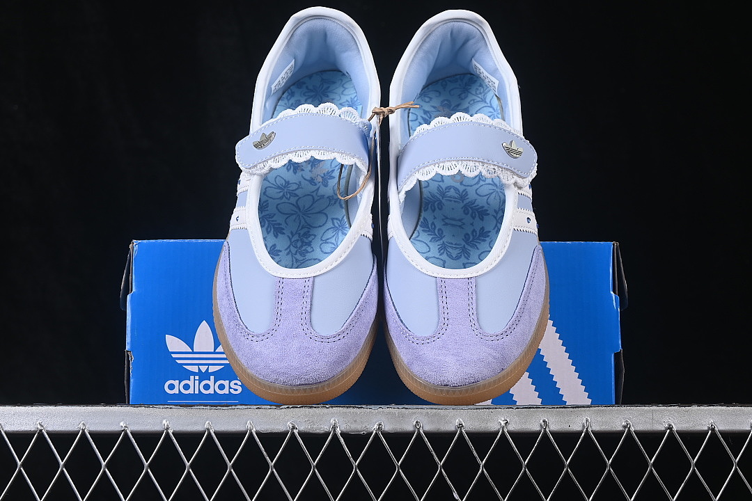 Adidas [LA5345]-[SAMBA JANE MARY LAZY LIFE SHOES LIGHT BLUE/BLUE]-[WOMAN:35-39]-[MAN:40-42] - Image 12