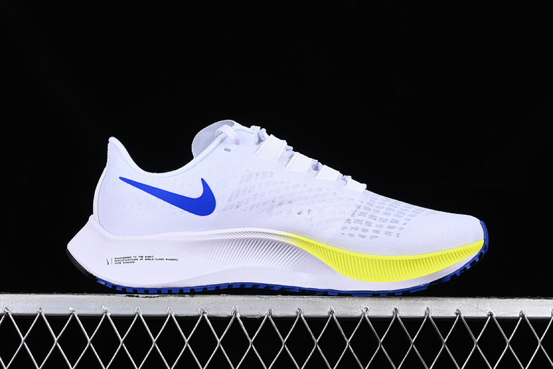 Nike [BQ9646-102]-[AIR ZOOM PEGASUS 37 WHITE/BLUE/YELLOW/GREY]-[MAN:39-46] - Image 16