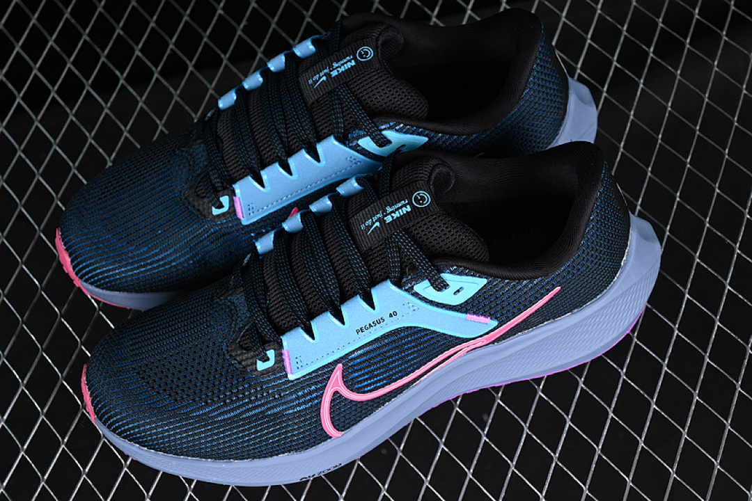 Nike [FB7180-001]-[AIR ZOOM PEGASUS 40 BLACK/PINK/BLUE]-[WOMAN:36-39]-[MAN:40-46] - Image 11