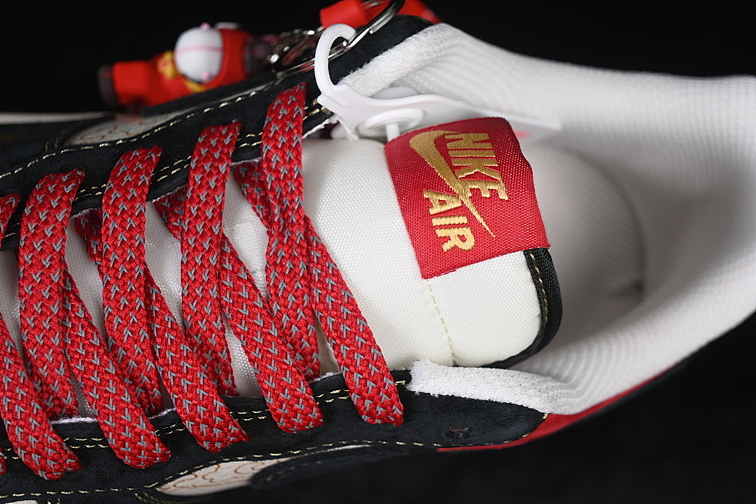 Nike [QW5288-117]-[AIR FORCE 1 07 LOW WHITE/BLACK/RED/GOLD]-[WOMAN:36-39]-[MAN:40-45] - Image 9