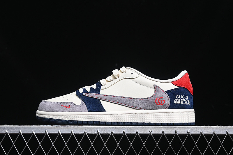 Jordan TRAVIS SCOTT X FRAGMENT DESIGN AIR Jordan 1 LOW OG SP WHITE/GREY/RED/BLUE · DM7866-039, photo 1