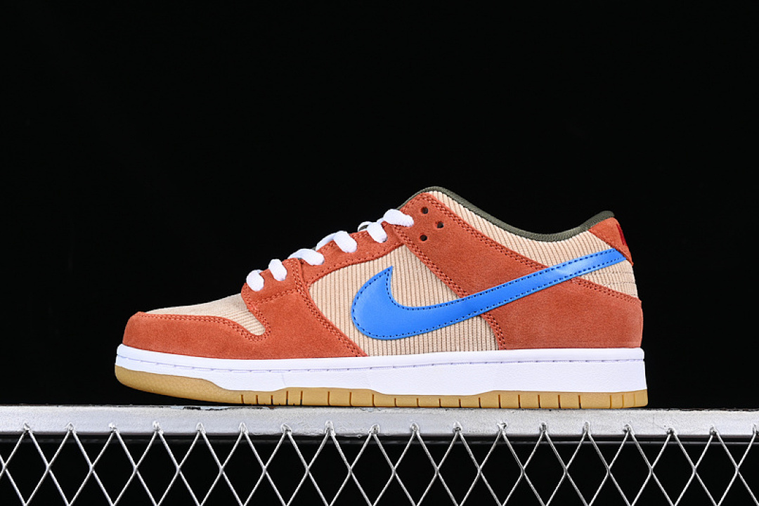 Unbranded [BQ6817-201]-[DUNK LOW PRO SB CORDUROY DUSTY PEACH/PHOTO BLUE-DESERT ORE]-[UNSIZE:36-46], photo 1