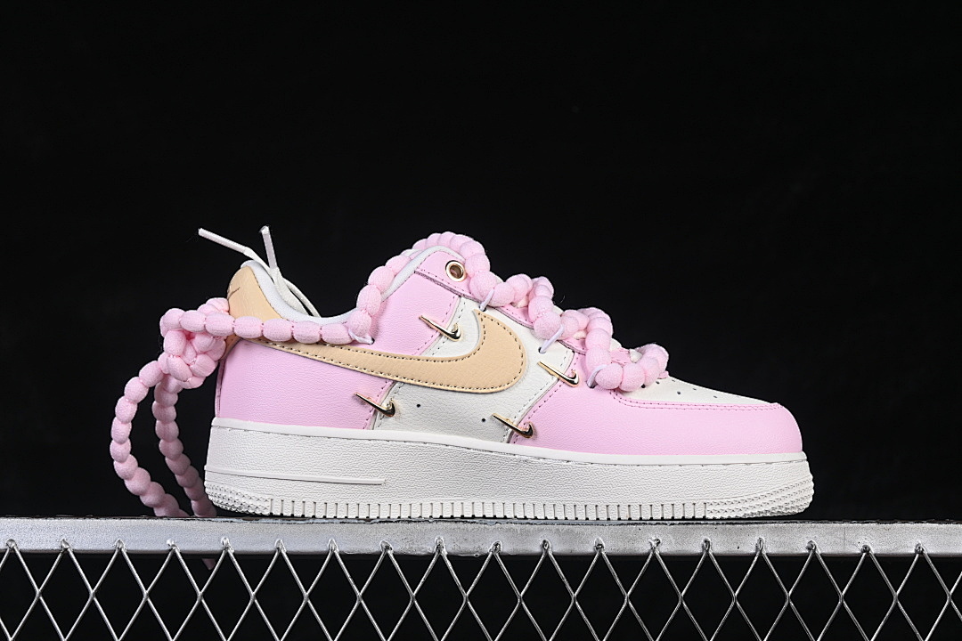 Nike [AB2574-600]-[AIR FORCE 1 07 LOW-TOP CASUAL SNEAKERS PINK/WHITE]-[WOMAN:35.5-39]-[MAN:40-42] - Image 16