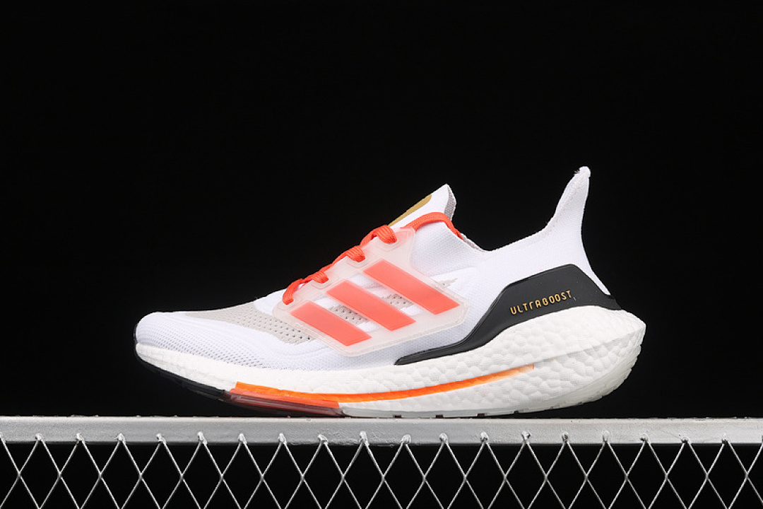 ULTRA BOOST 21 CONSORTIUM CLOUD WHITE/CORE BLACK/ORANGE · FZ2106, photo 1