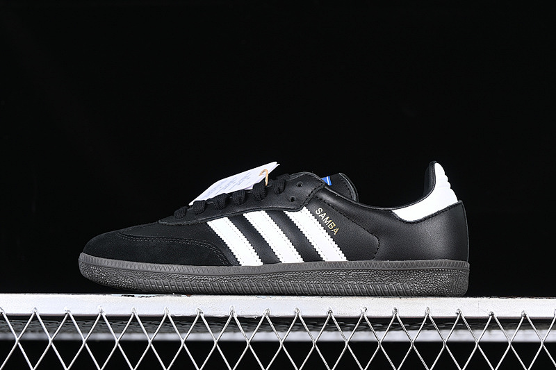Adidas Adidas SAMBA OG CORE BLACK/FOOTWEAR WHITE/GUM · B75807, photo 1