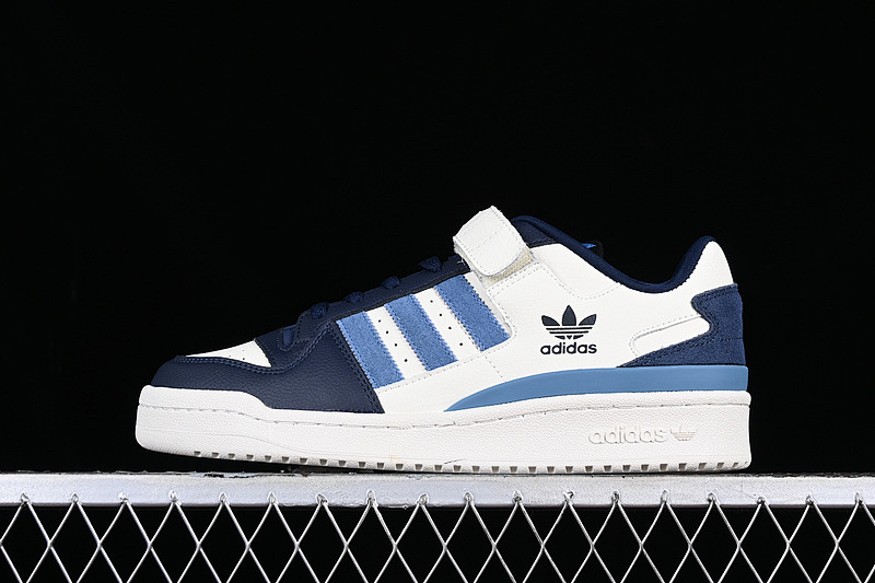 Adidas Adidas FORUM 84 LOW SHOES CLOUD WHITE/NAVY BLUE/BLUE · GX2162, photo 1