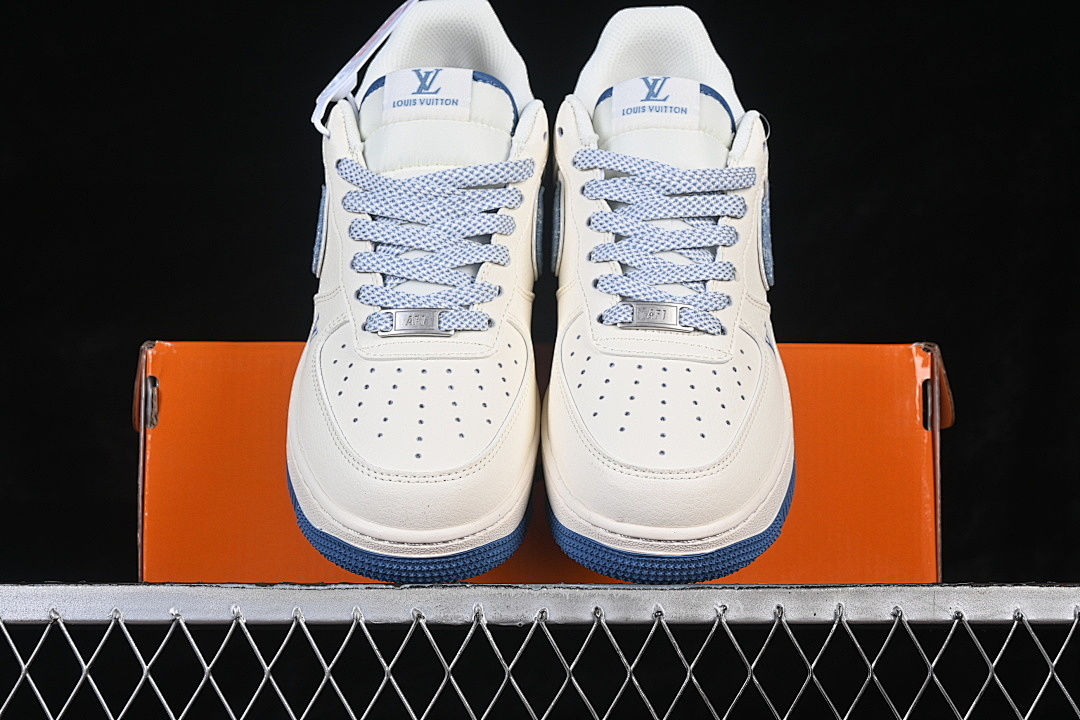 Nike [SM6668-130]-[AIR FORCE 1 07 LOW CASUAL SNEAKERS DARK BLUE/WHITE]-[WOMAN:36-39]-[MAN:40-45] - Image 12