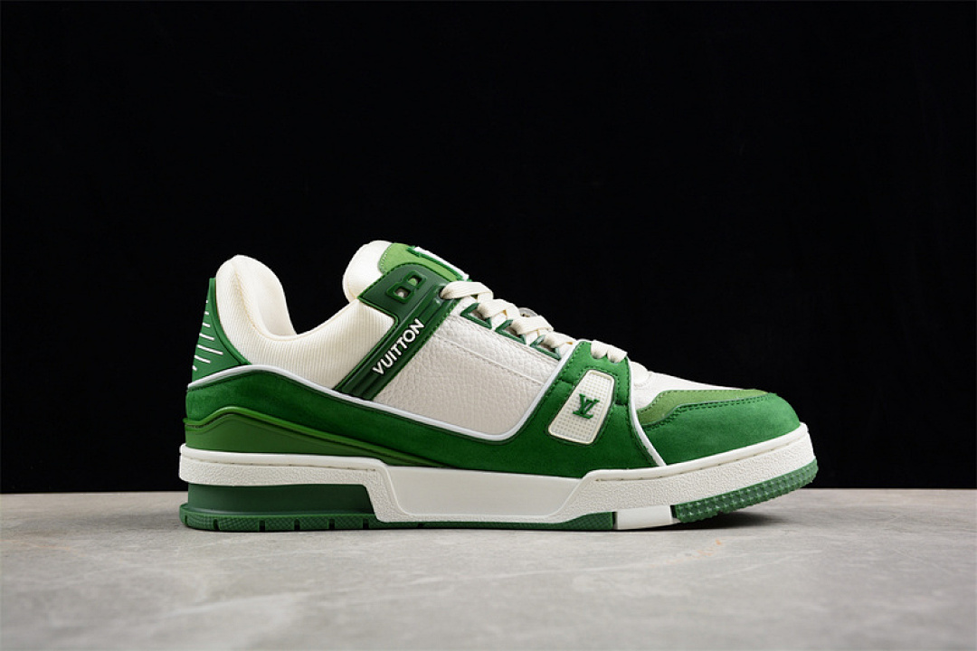 Louis Vuitton [LOUIS VUITTON TRAINER SNEAKER LOW L*V WHITE/GREEN]-[WOMAN:35-39]-[MAN:40-45] - Image 13