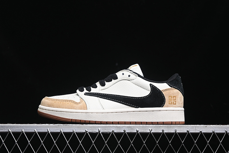 Jordan TRAVIS SCOTT X FRAGMENT DESIGN AIR Jordan 1 LOW OG SP WHITE/BLACK/BROWN · XS3086-005, photo 1