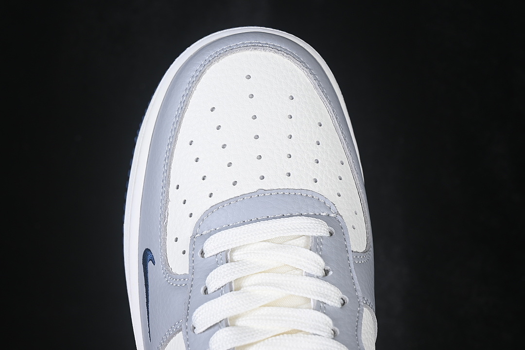 Nike [WY0655-115]-[AIR FORCE 1 07 LOW CASUAL SNEAKERS NAVY BLUE/WHITE/GREY]-[WOMAN:36-39]-[MAN: - Image 9