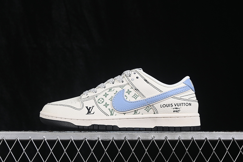 Nike SB DUNK LOW CASUAL SKATE SHOES WHITE/BLUE/WHITE · XX3168-143, photo 1