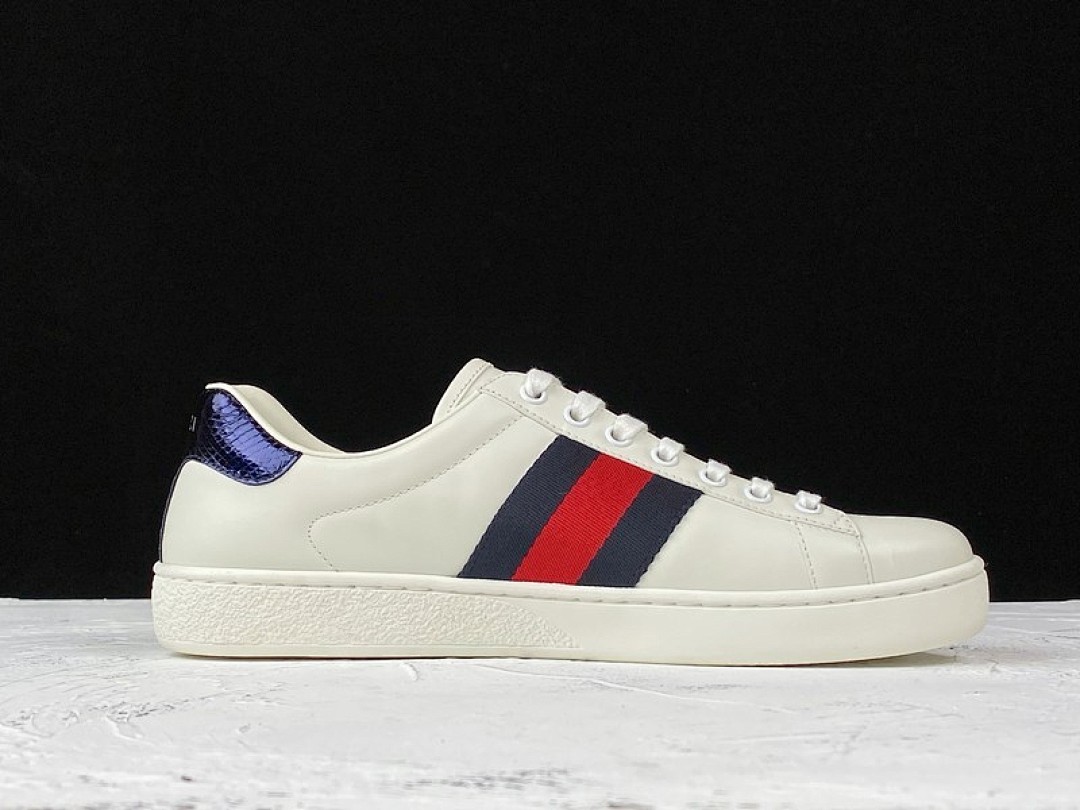 Gucci [GU*CCI ACE EMBROIDERED LOW-TOP SNEAKER WHITE/NAVY BLUE/RED]-[UNISEX:34-48] - Image 15