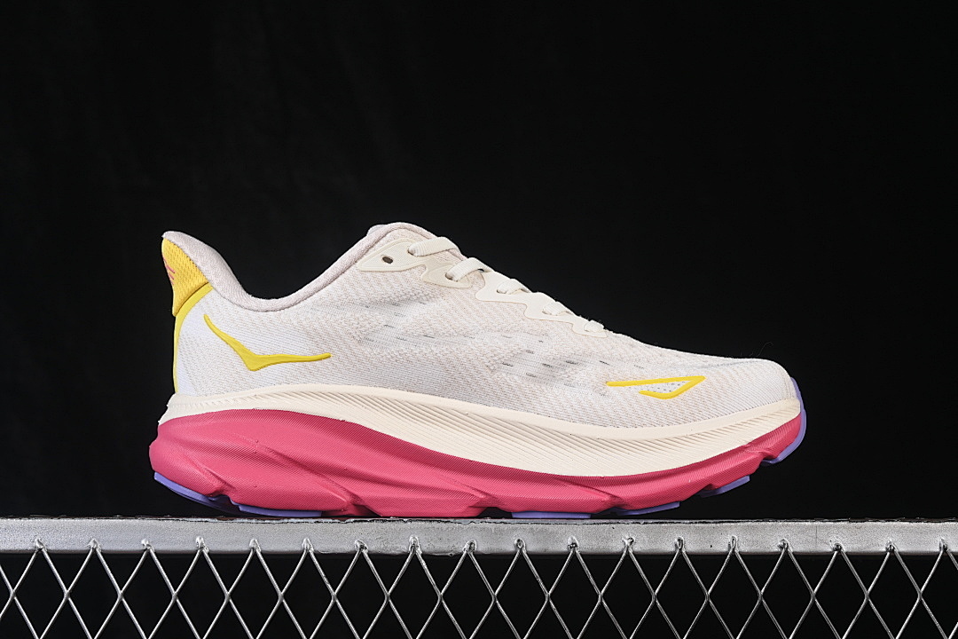On Running [1127896-EDBD]-[KNITTED MESH RUNNING SHOES WHITE/PINK/YELLOW]-[WOMAN:36-39]-[MAN:40-41] - Image 16