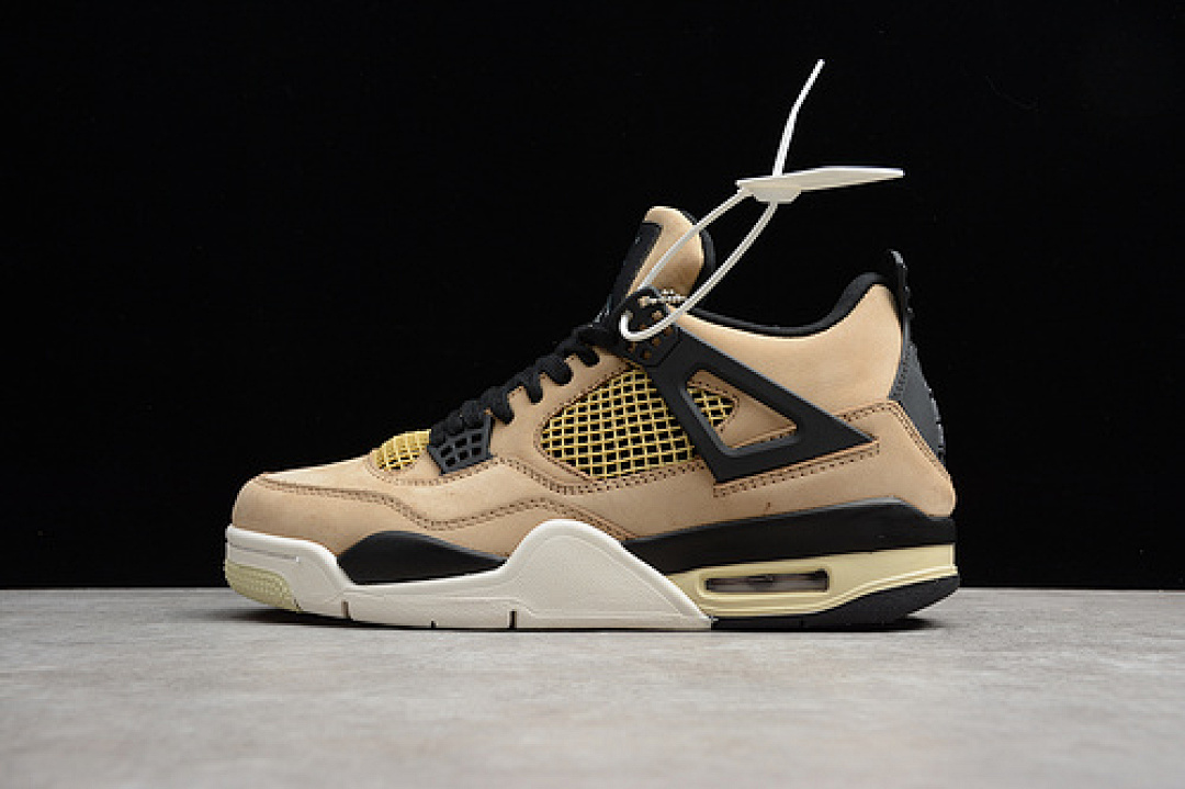 Jordan [AQ9129-200]-[GET AIR JORDAN 4 RETRO FOSSIL MUSHROM/BLACK-FOSSIL-PALE IVORY], photo 1
