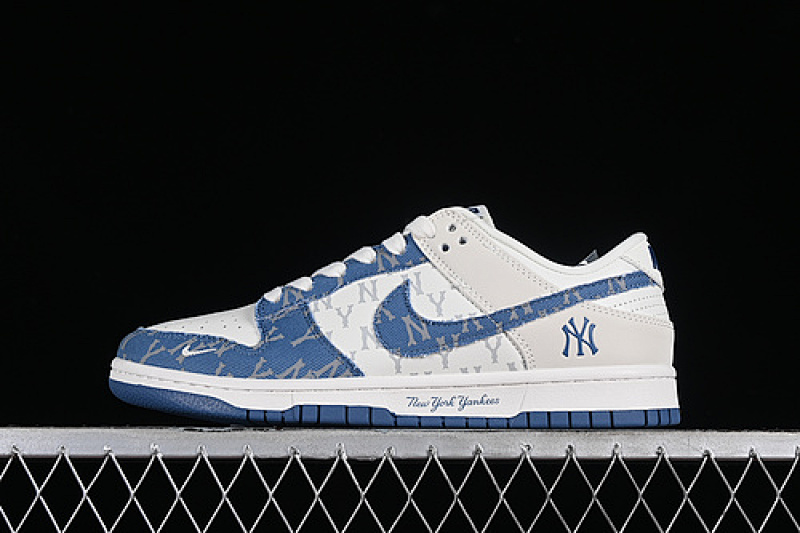 MLB Nike SB DUNK LOW MLB WHITE/GREY/BLUE · DQ1098-348, photo 1