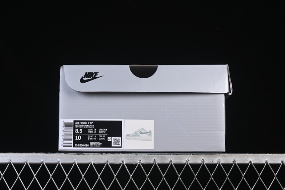 Nike [ZH0316-098]-[AIR FORCE 1 07 LOW WHITE/GREEN]-[WOMAN:36-39]-[MAN:40-45] - Image 10