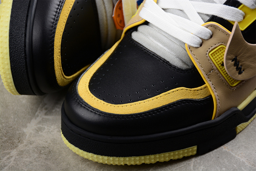 Louis Vuitton [LOUIS VUITTON TRAINER SNEAKER LOW LV WHITE/BLACK/YELLOW]-[WOMAN:35-39]-[MAN:40-45] - Image 9
