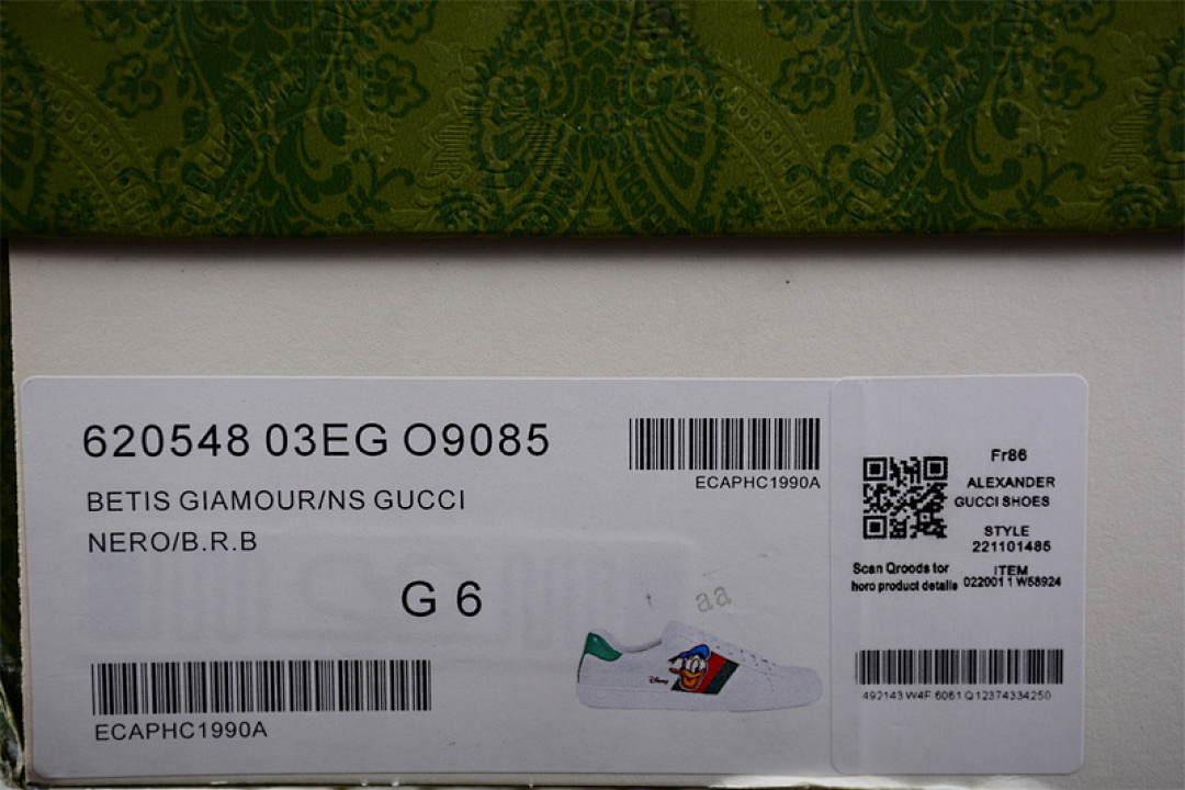 Gucci [GU*CCI ACE LOW TOP CASUAL SNEAKERS WHITE/GREEN/RED]-[WOMAN:35-39]-[MAN:40-44] - Image 2